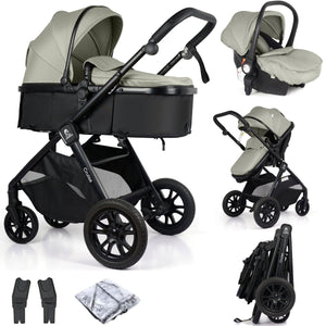 For Your Little One Cruise 3 In 1 Travel System With i - Size Car Seat - Pebble Sage - For Your Little One