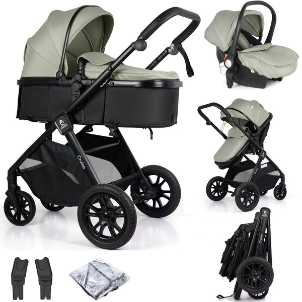 For Your Little One Cruise 3 In 1 Travel System With i - Size Car Seat - Pebble Sage - For Your Little One