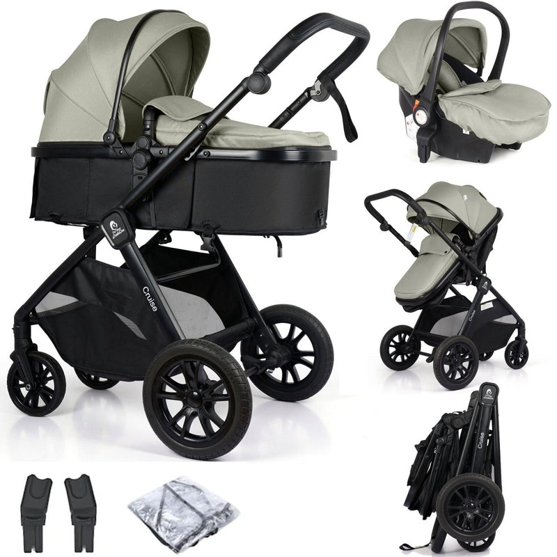For Your Little One Cruise 3 In 1 Travel System With Car Seat - Pebble Sage -Grade A