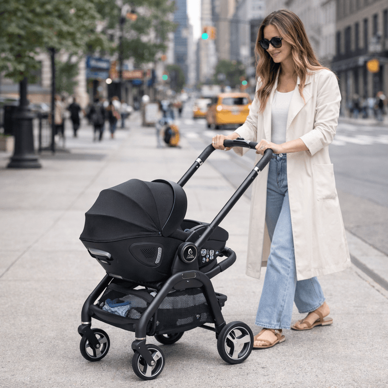 Qubi 5-in-1 Infant Car Seat Stroller – Compact Travel System