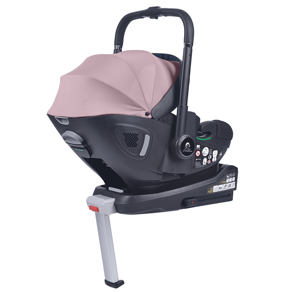 For Your Little One Qubi Infant Car Seat & Stroller & Base - Pastel Pink - For Your Little One