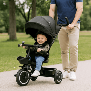 Foryourlittleone 6 in 1 Trike V3 - Black (9 months - 5 years) - For Your Little One