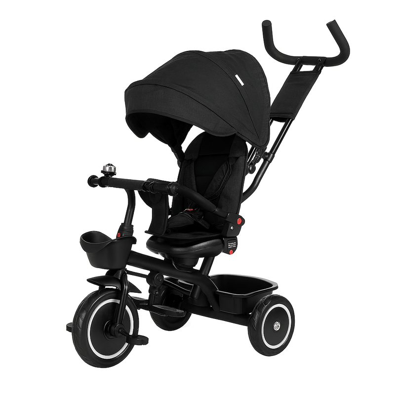 Foryourlittleone 6 in 1 Trike V3 - Black (9 months - 5 years)