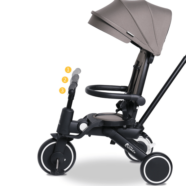 Foryourlittleone Xplor 6 in 1 Foldable Trike - Grey Olive (10m - 5y) - For Your Little One