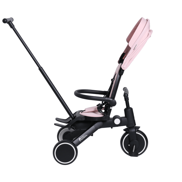 Foryourlittleone Xplor 6 in 1 Foldable Trike - Pastel Pink (10m - 5y) - For Your Little One