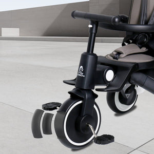 Foryourlittleone Xplor Plus 6 in 1 Foldable Trike - Jet Black (10m - 5y) - For Your Little One