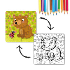 Halilit Dodo Colouring Puzzle 2 in 1 Little Bear - For Your Little One