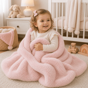 Luxury Faux Fur Baby / Toddler Blanket - Pink - For Your Little One