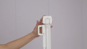 FYLO Premium Baby Fabric Safety Retractable Stair Gate - Grey (Upto 120cm Width)