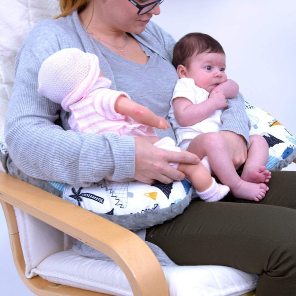 Twin Pregnancy Nursing Pillow - Dino - For Your Little One