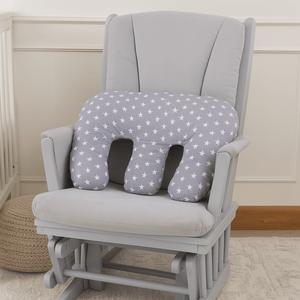 Twin Pregnancy Nursing Pillow - White Stars - For Your Little One
