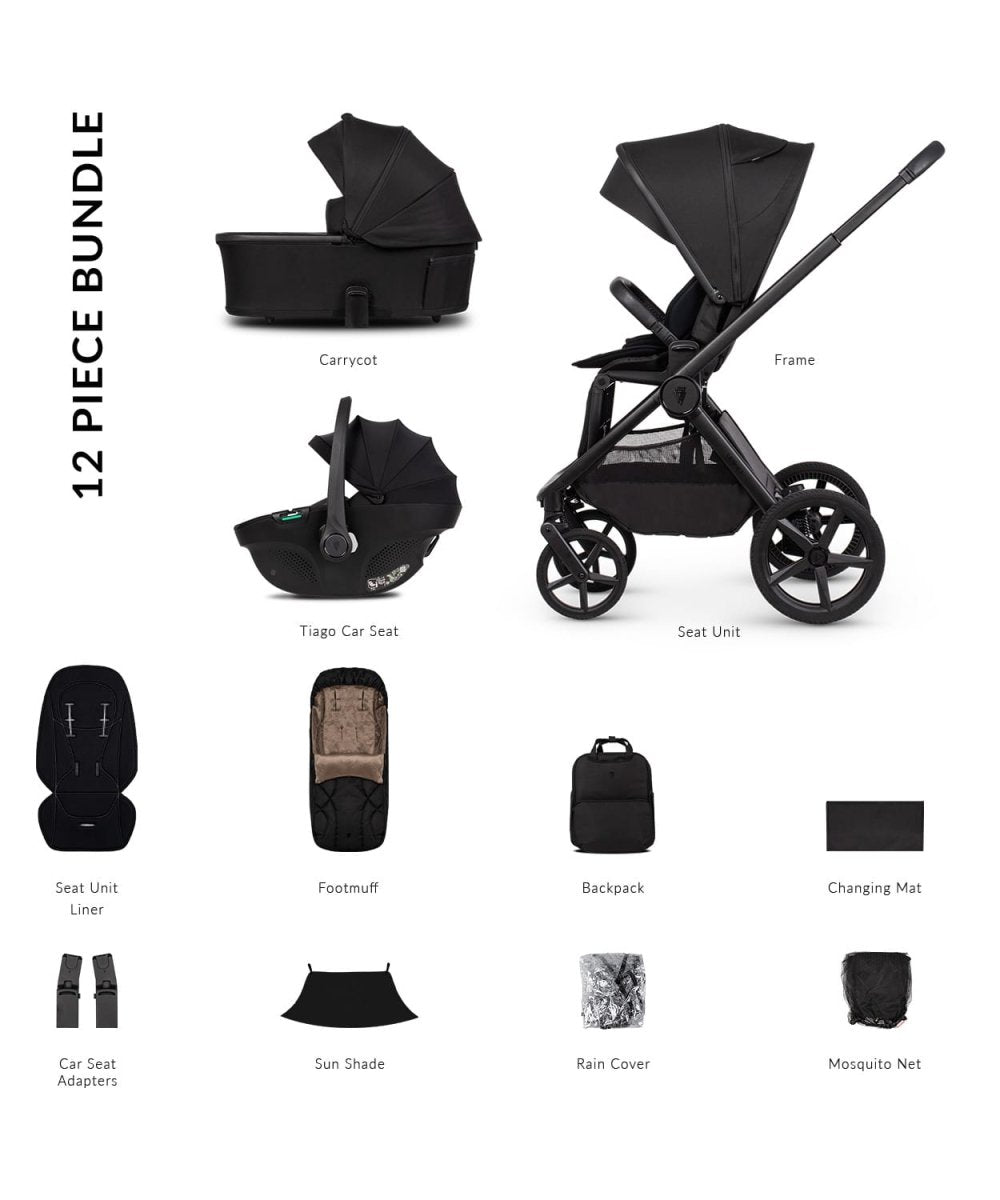 Venicci Upline 3, 3 in 1 Travel System - Onyx - For Your Little One