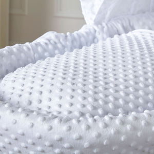 White Dimple Grey Wicker Baby Moses Basket With Stand - For Your Little One