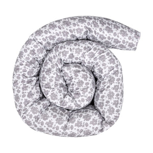 12 Ft Maternity Pillow Case - Grey Floral - For Your Little One