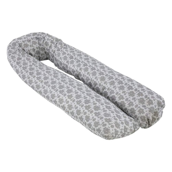 12 Ft Maternity Pillow Case - Grey Floral - For Your Little One
