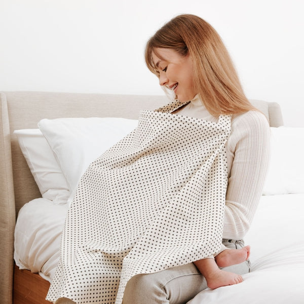 Breastfeed Apron - Grey Stars - For Your Little One