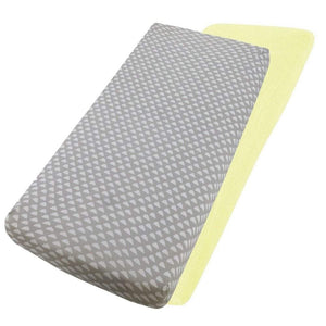 Crib Jersey Fitted Sheets 100% Cotton 40x90cm - Pack Of 2 - Fits All Models - For Your Little One