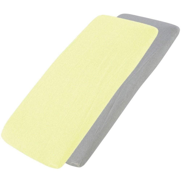 Crib Jersey Fitted Sheets 100% Cotton 40x90cm - Pack Of 2 - Fits All Models - For Your Little One