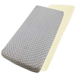 Crib Jersey Fitted Sheets 100% Cotton 40x90cm - Pack Of 2 - Fits All Models - For Your Little One