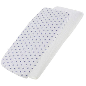Crib Jersey Fitted Sheets 100% Cotton 40x90cm - Pack Of 2 - Fits All Models - For Your Little One