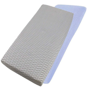 Crib Jersey Fitted Sheets 100% Cotton 40x90cm - Pack Of 2 - Fits All Models - For Your Little One