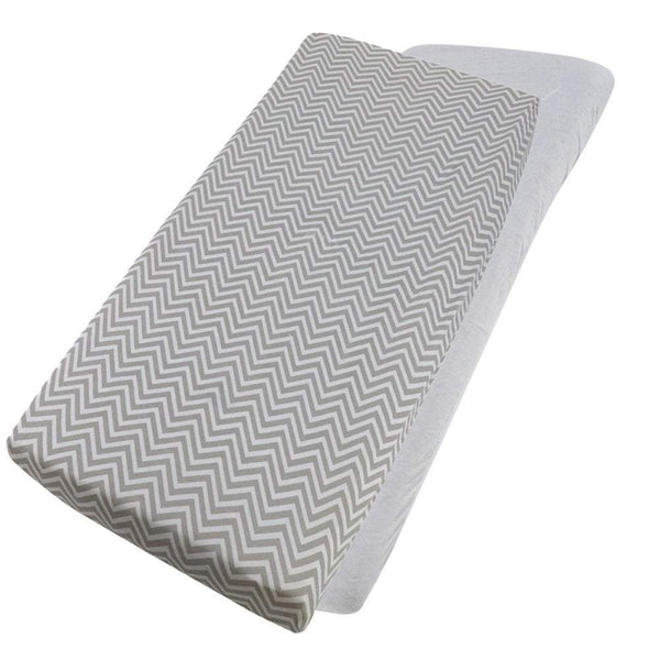 Crib Jersey Fitted Sheets 100% Cotton 40x90cm - Pack Of 2 - Fits All Models - For Your Little One