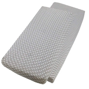 Crib Jersey Fitted Sheets 100% Cotton 40x90cm - Pack Of 2 - Fits All Models - For Your Little One