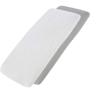 Crib Jersey Fitted Sheets 100% Cotton 40x90cm - Pack Of 2 - Fits All Models - For Your Little One