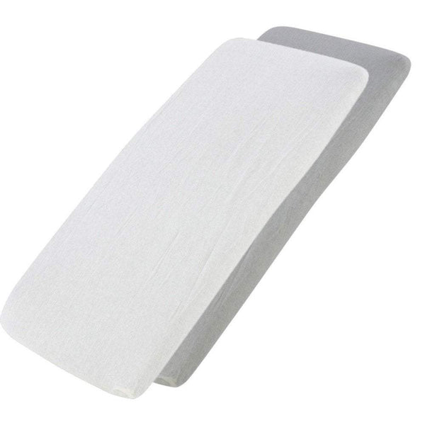 Crib Jersey Fitted Sheets 100% Cotton 40x90cm - Pack Of 2 - Fits All Models - For Your Little One