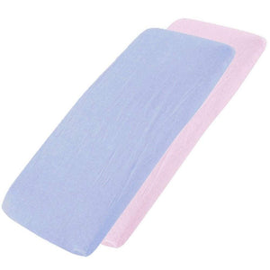 Crib Jersey Fitted Sheets 100% Cotton 40x90cm - Pack Of 4 - Fits All Models - For Your Little One