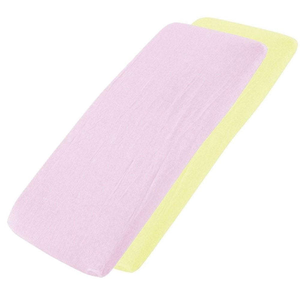 Crib Jersey Fitted Sheets 100% Cotton 40x90cm - Pack Of 4 - Fits All Models - For Your Little One