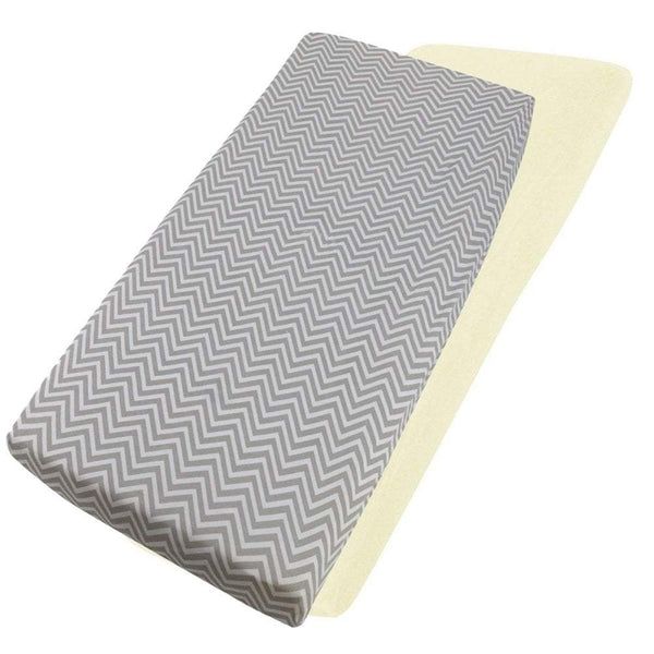 Crib Jersey Fitted Sheets 100% Cotton 40x90cm - Pack Of 4 - Fits All Models - For Your Little One