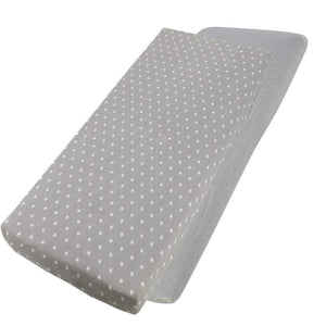 Crib Jersey Fitted Sheets 100% Cotton 40x90cm - Pack Of 4 - Fits All Models - For Your Little One