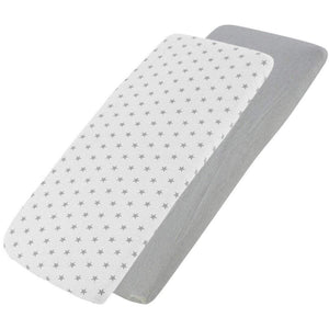 Crib Jersey Fitted Sheets 100% Cotton 40x90cm - Pack Of 4 - Fits All Models - For Your Little One