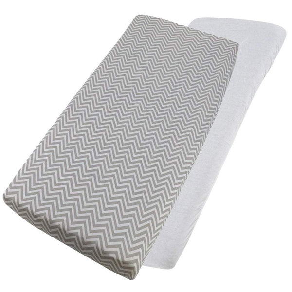 Crib Jersey Fitted Sheets 100% Cotton 40x90cm - Pack Of 4 - Fits All Models - For Your Little One