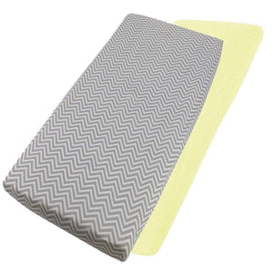 Crib Jersey Fitted Sheets 100% Cotton 40x90cm - Pack Of 4 - Fits All Models - For Your Little One