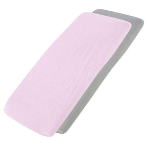 Crib Jersey Fitted Sheets 100% Cotton 40x90cm - Pack Of 4 - Fits All Models - For Your Little One