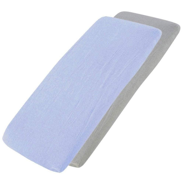 Crib Jersey Fitted Sheets 100% Cotton 40x90cm - Pack Of 4 - Fits All Models - For Your Little One