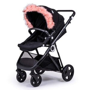 Pram Fur Hood Trim Attachment for Pushchair Compatible with ABC Design - For Your Little One