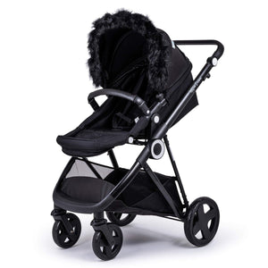 Pram Fur Hood Trim Attachment for Pushchair Compatible with BabyStyle - For Your Little One