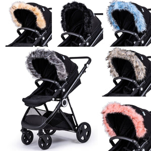 Pram Fur Hood Trim Attachment for Pushchair Compatible with Babyzen - For Your Little One