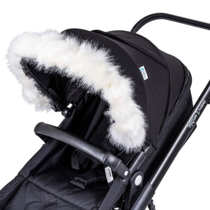 Pram Fur Hood Trim Attachment for Pushchair Compatible with Bugaboo - For Your Little One