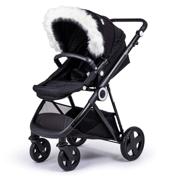 Pram Fur Hood Trim Attachment for Pushchair Compatible with Chicco - For Your Little One