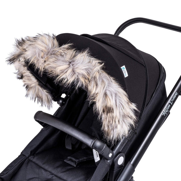 Pram Fur Hood Trim Attachment for Pushchair Compatible with Chicco - For Your Little One