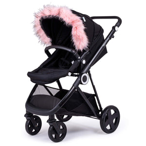 Pram Fur Hood Trim Attachment for Pushchair Compatible with Chicco - For Your Little One