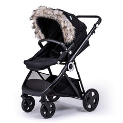 Pram Fur Hood Trim Attachment for Pushchair Compatible with Chicco - For Your Little One