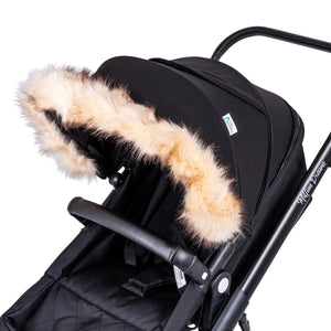 Pram Fur Hood Trim Attachment For Pushchair Compatible with Infababy - For Your Little One