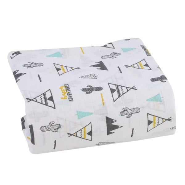 Printed Muslin Squares 100% Cotton 80x80cm - For Your Little One