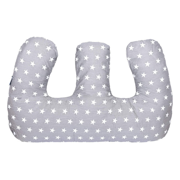 Twin Pregnancy Nursing Pillow - White Stars - For Your Little One
