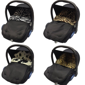 Universal Animal Print Car Seat Footmuff / Cosy Toes - Fits All 3 And 5 Point Harnesses - Fits All Models - For Your Little One
